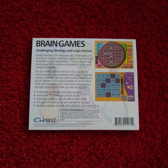 Vintage y2k Brain Games puzzles, logic, strategy CD - Picture 4 of 4